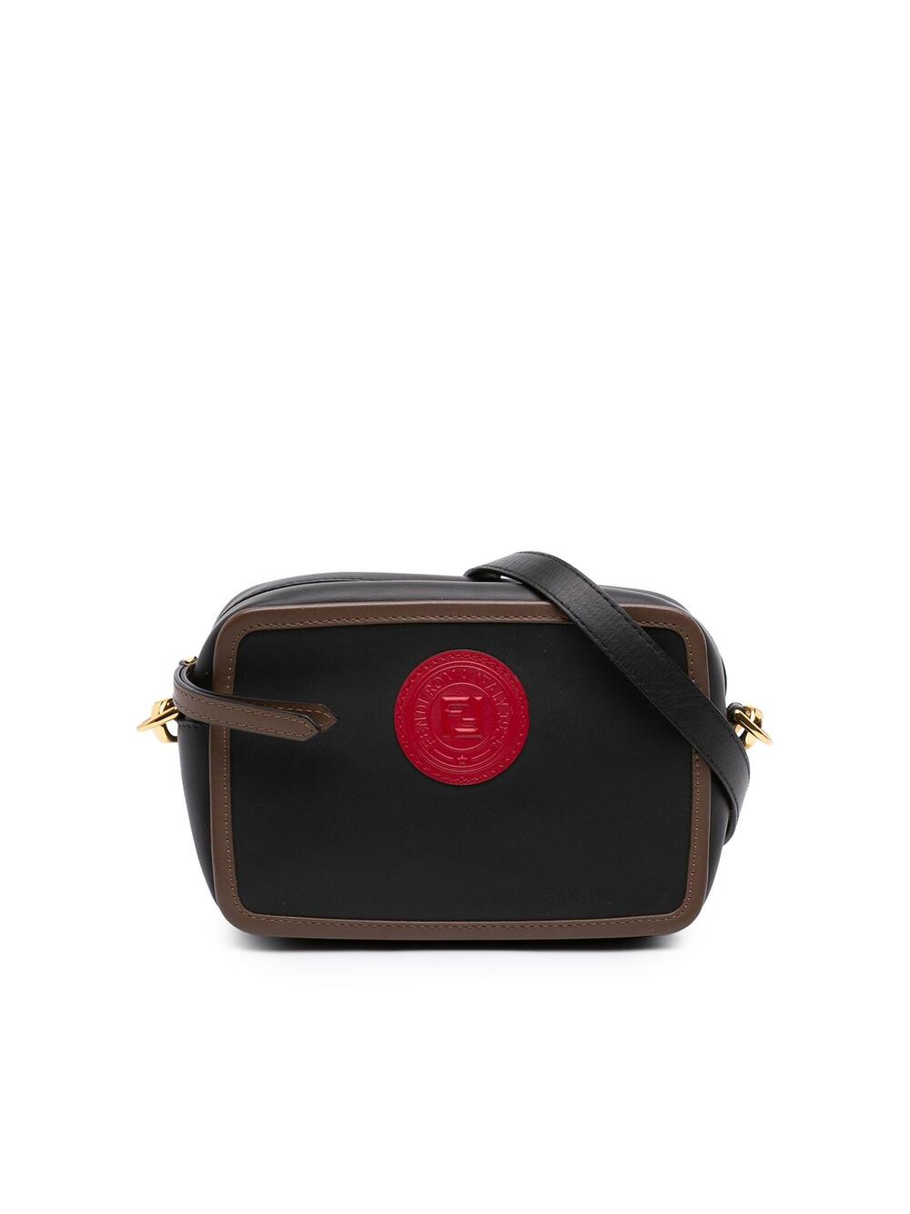 Fendi Mini Leather Stamp Patch Camera #326902F55B